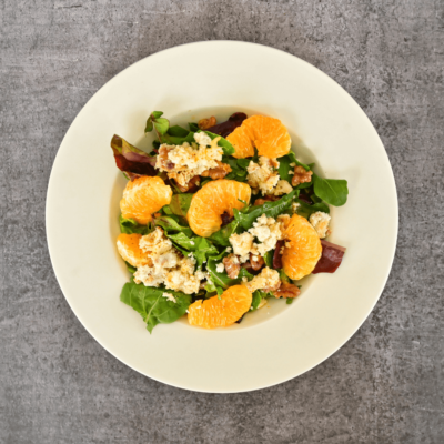 Orange & Caramelized Goat Cheese Salad