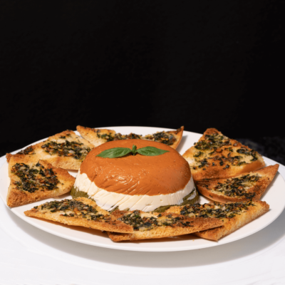 Trio Dip With Garlic Crackers